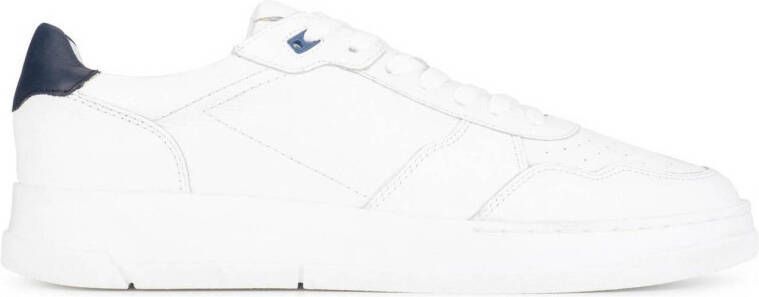 PS Poelman GABA leren sneakers wit blauw