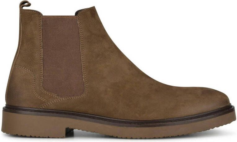 PS Poelman Hudson nubuck chelsea boots taupe