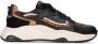 PS Poelman Iva chunky leren sneakers zwart panterprint - Thumbnail 5