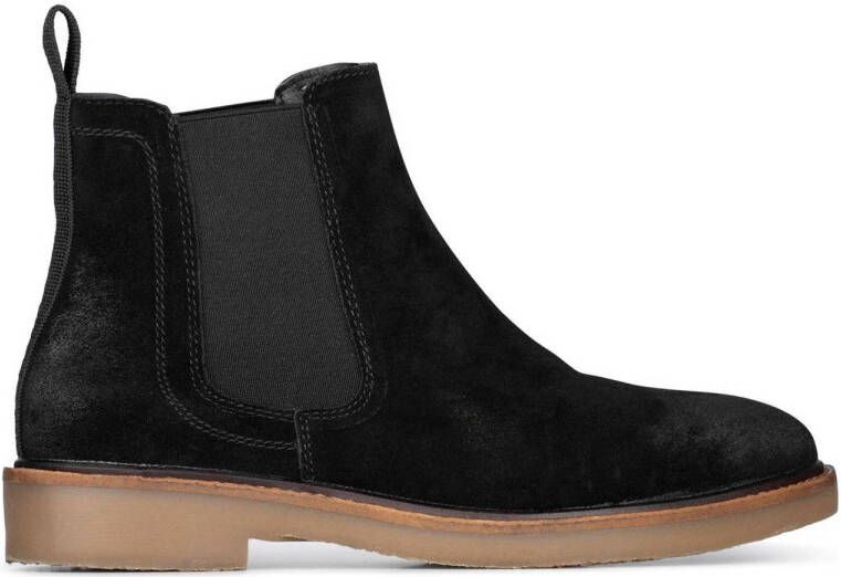 PS Poelman Jacob nubuck chelsea boots zwart