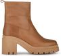 PS Poelman ROXAN Dames Enkel Laarzen met hak Taupe - Thumbnail 1