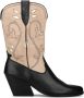 POELMAN Cowboylaarzen Zwart Suede Cowboy laarzen Dames - Thumbnail 1