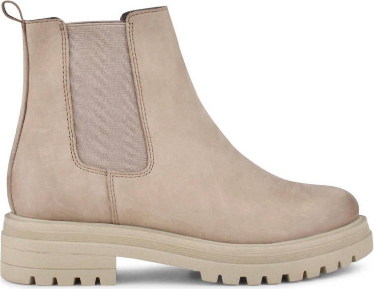 PS Poelman Mink nubuck chelsea boots beige