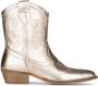 PS Poelman Moco leren cowboylaarzen goud metallic - Thumbnail 1