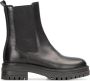PS Poelman Monk leren chelsea boots zwart Meisjes Leer Effen 36 - Thumbnail 1
