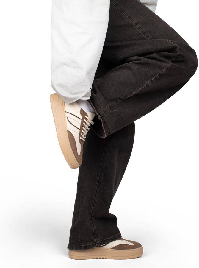 PS Poelman Anemone leren sneakers taupe beige - Foto 2