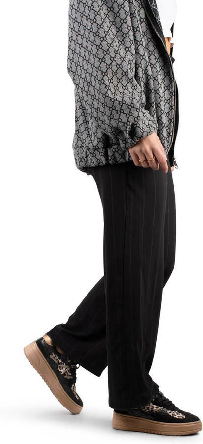 PS Poelman Anemone leren sneakers zwart panter