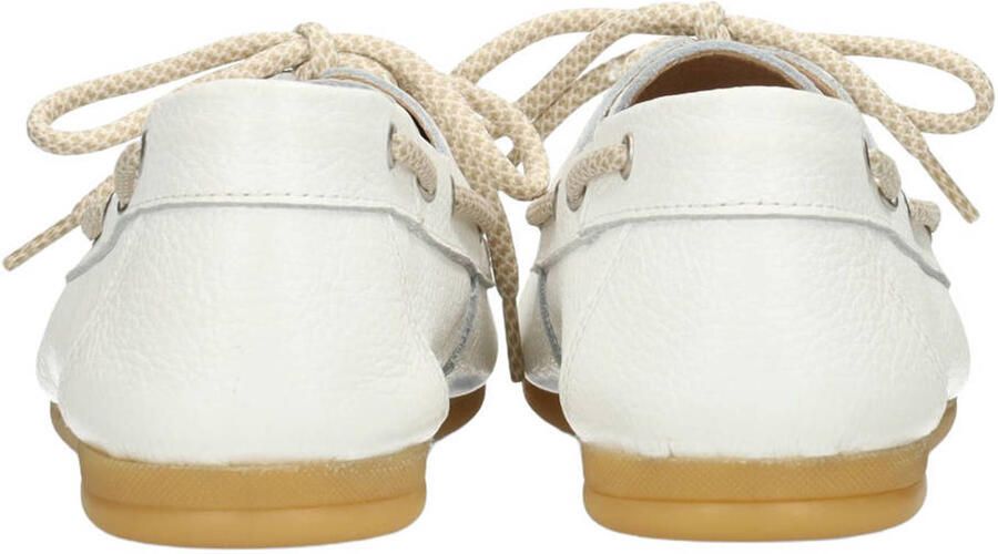 PS Poelman Callie leren bootschoenen ecru - Foto 3