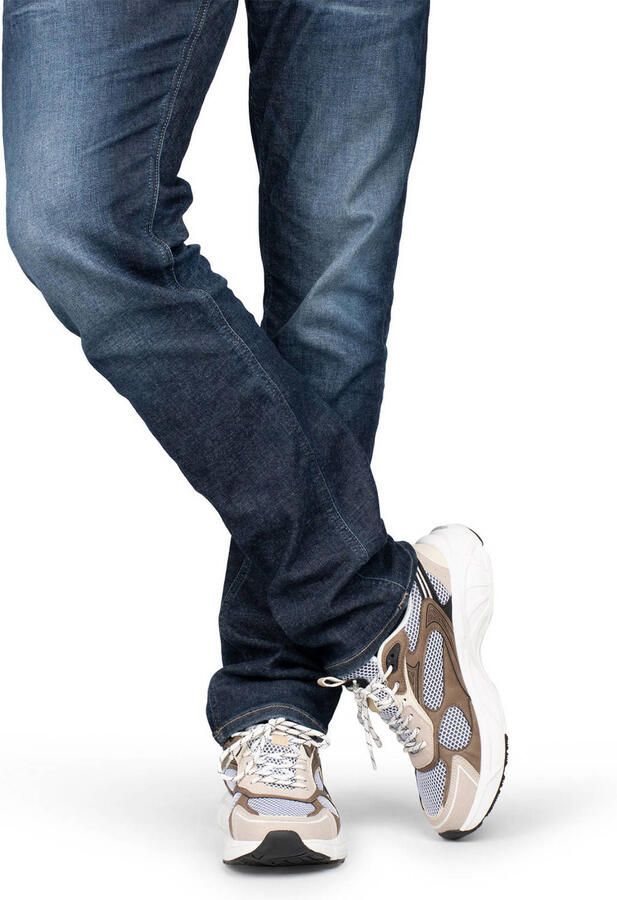 PS Poelman Dex leren sneakers beige taupe