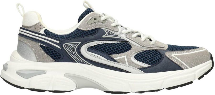 PS Poelman DEX Heren Sneakers Blauw met combinatie