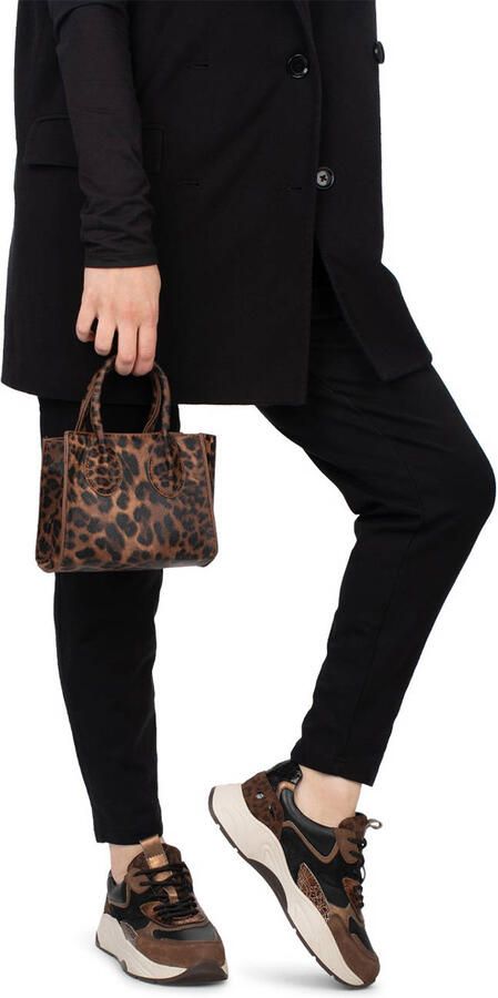 PS Poelman Iva chunky sneakers bruin zwart - Foto 3