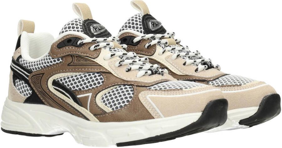 PS Poelman leren sneakers bruin beige - Foto 3
