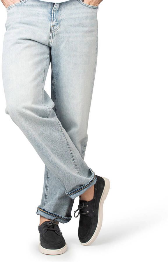 PS Poelman Liam suède bootschoenen donkerblauw