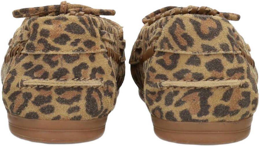 PS Poelman Lira suède bootschoenen met panterprint beige zwart - Foto 2