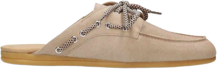 PS Poelman Loes suède clogs beige