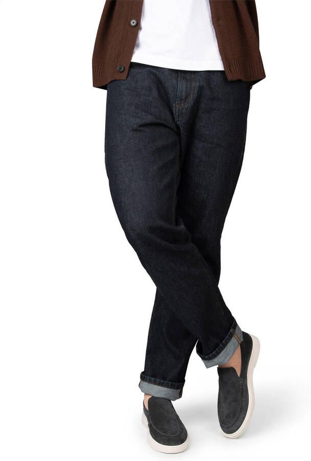 PS Poelman Mason suède loafers donkerblauw
