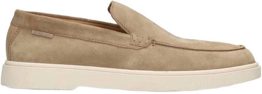 PS Poelman Mason suède loafers lichtbruin