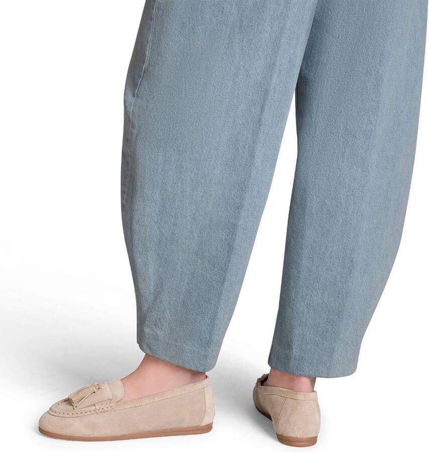 PS Poelman Mia suède mocassins beige