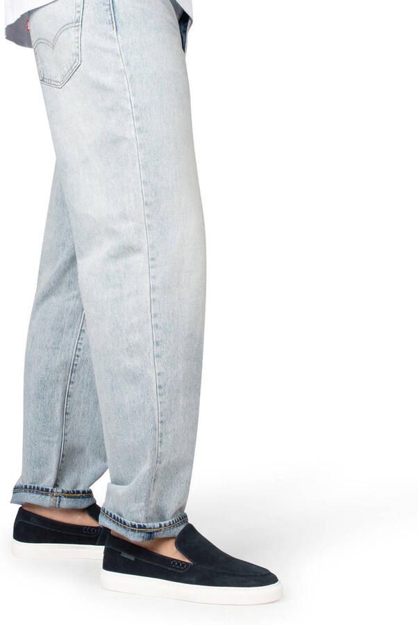 PS Poelman Mick suède loafers donkerblauw - Foto 3