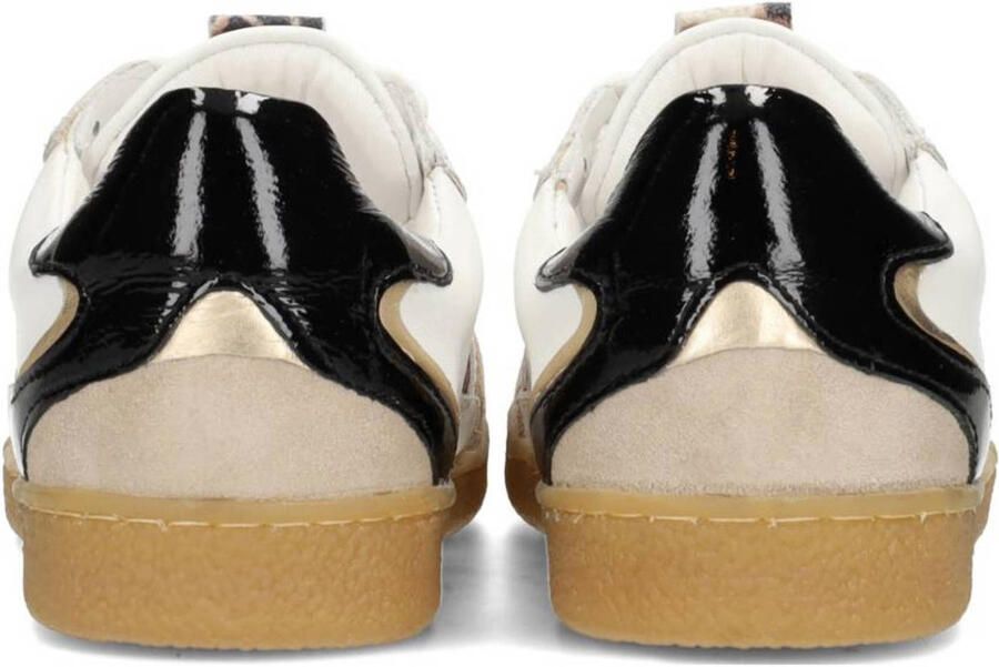 PS Poelman Polaro leren sneakers wit panter - Foto 2