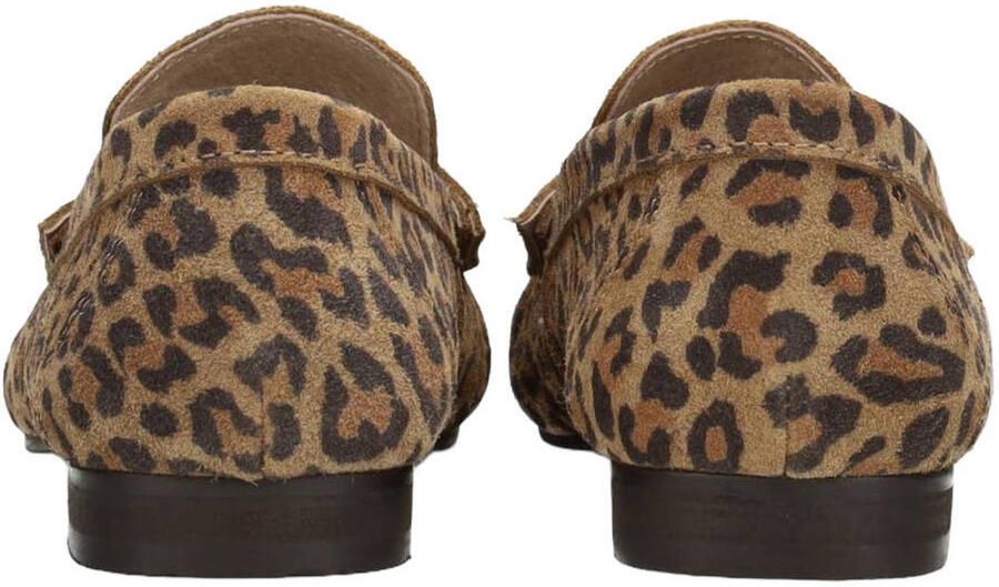 PS Poelman Sammy loafers met panterprint beige zwart - Foto 2