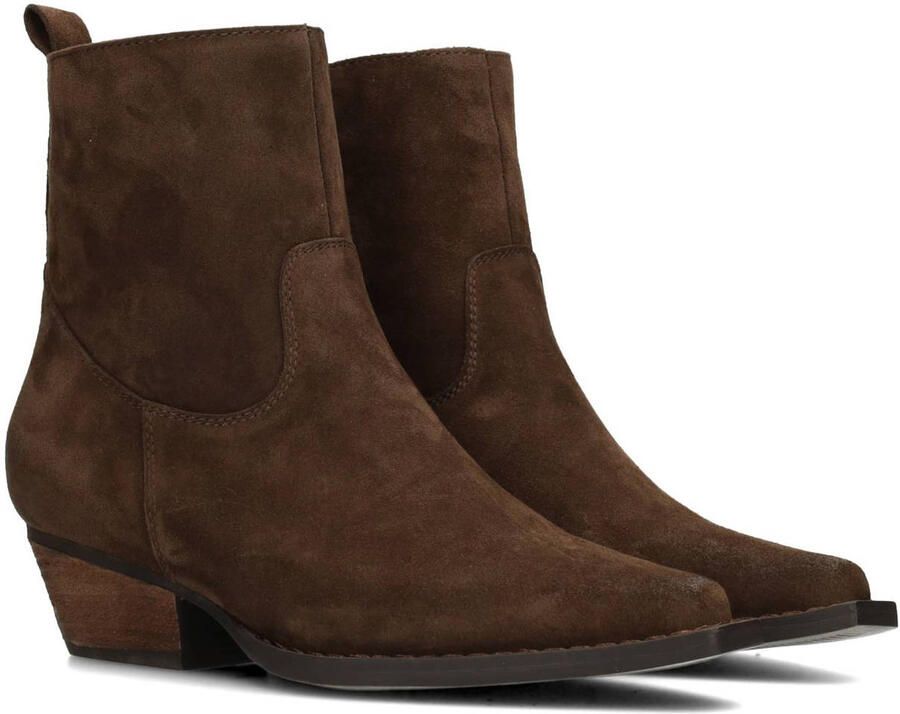 PS Poelman suède cowboylaarzen donkerbruin - Foto 3