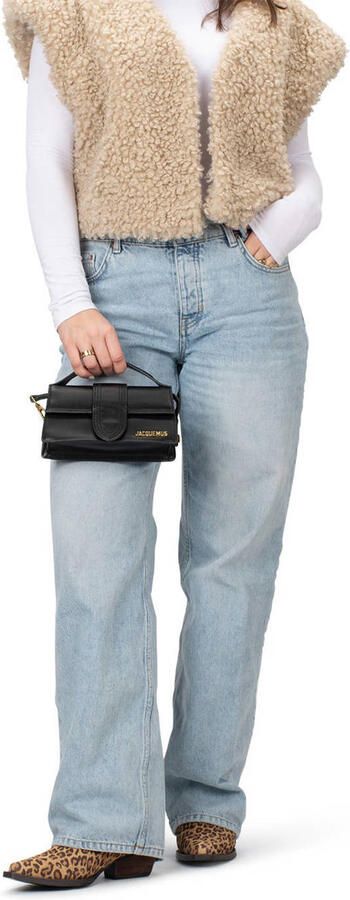 PS Poelman suède cowboylaarzen met panterprint bruin