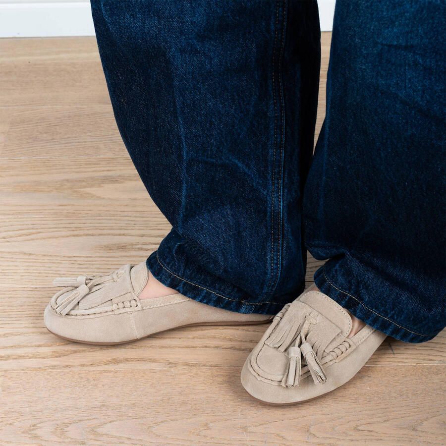 PS Poelman Taya suède mocassins zand - Foto 2