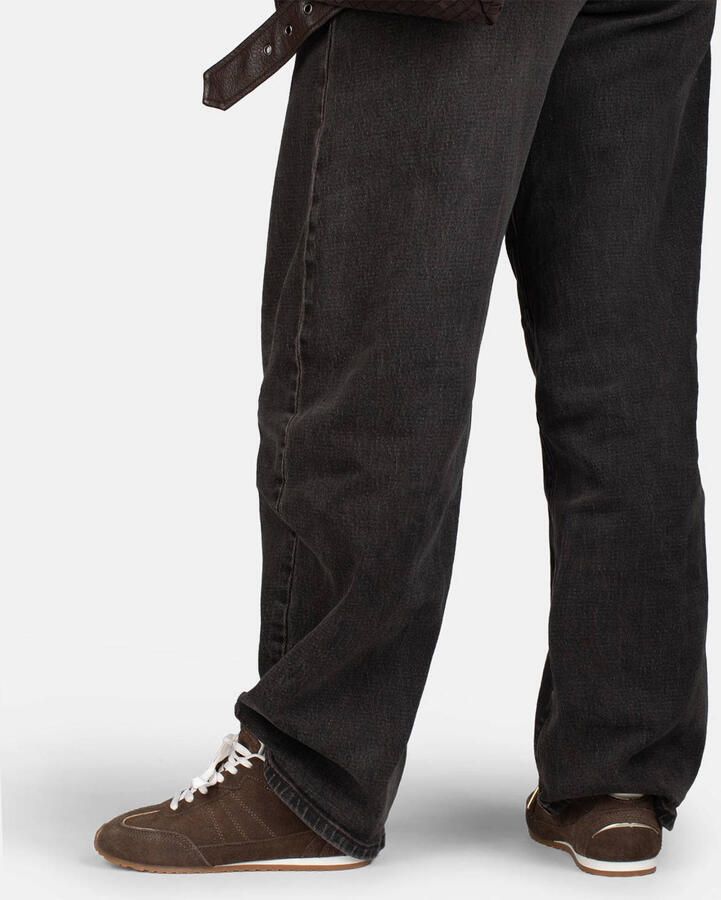 PS Poelman Tiffy suède sneakers donkerbruin