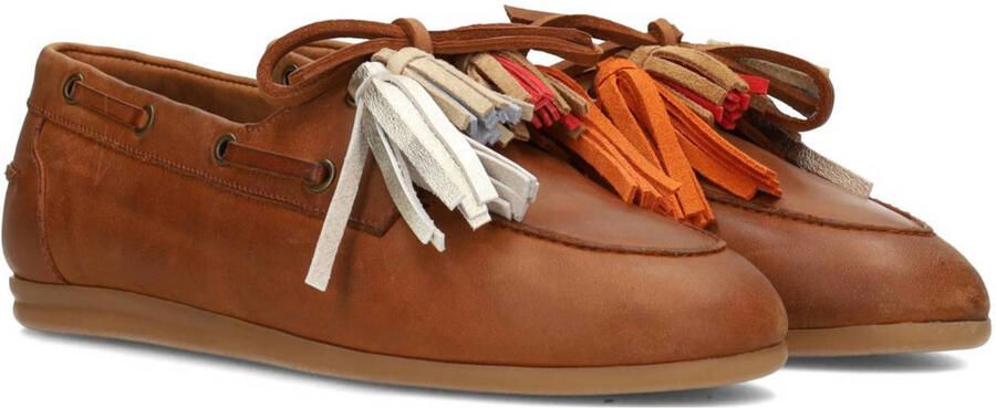 PS Poelman Vita leren bootschoenen cognac - Foto 2