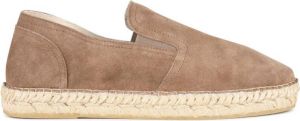 PS Poelman Renee suède espadrilles bruin
