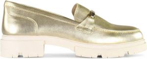PS Poelman Sophie chunky leren loafers goud