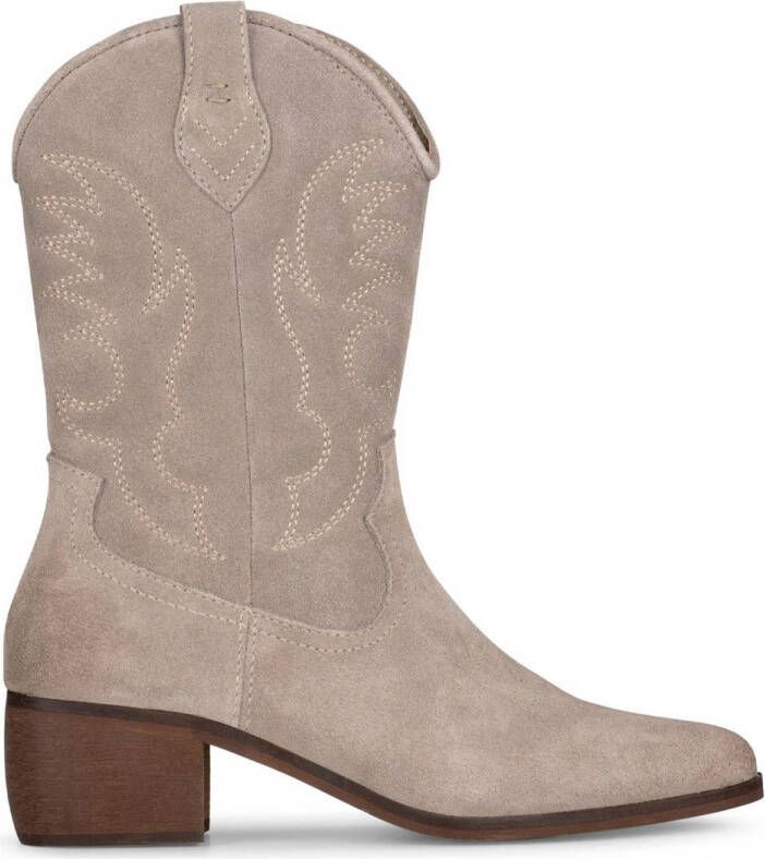 PS Poelman BABS Dames Western Laarzen Beige