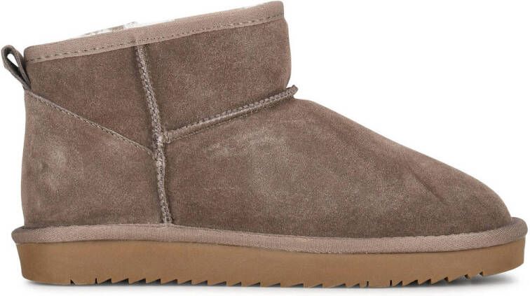 PS Poelman suede enkelboots bruin