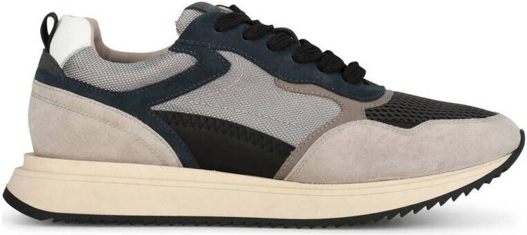 PS Poelman suède sneakers grijs