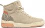 PS Poelman Teak hoge suède sneakers beige - Thumbnail 1