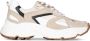 PS Poelman Tokio chunky leren sneakers beige wit - Thumbnail 1