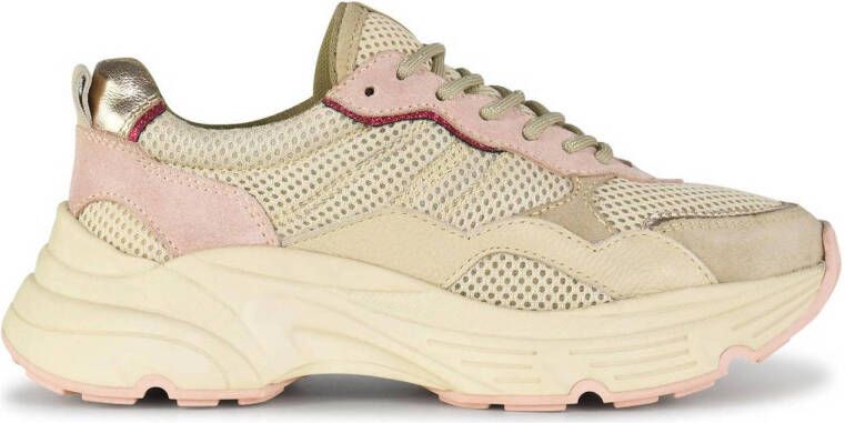 PS Poelman TOKIO Dames Sneakers Beige Multi