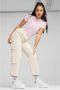 PUMA Cali Lth dames sneakers schoenen wit lichtblauw zomer - Thumbnail 1