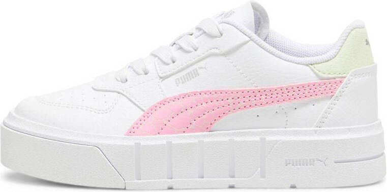 Puma Cali Court Match leren sneakers wit roze