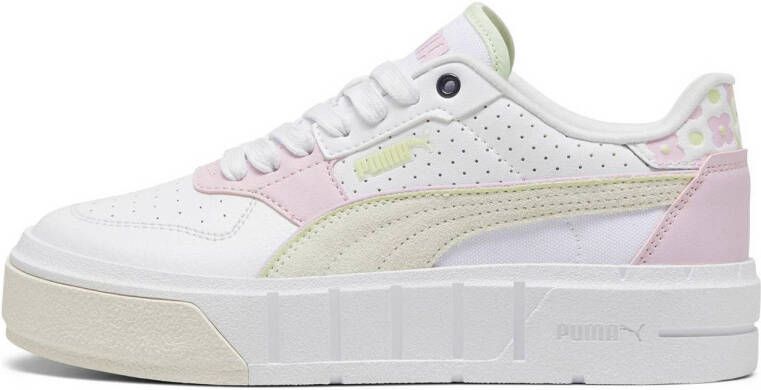 Puma Cali Court Match sneakers wit lichtroze zand Jongens Meisjes Leer 35.5