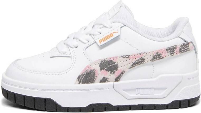 Puma Cali Dream Animal Print sneakers wit roze bruin