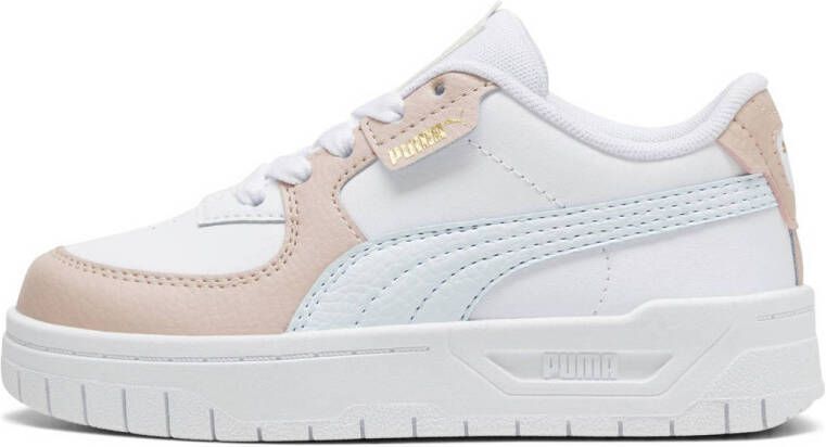 Puma Cali Dream Pastel sneakers wit beige Meisjes Leer Meerkleurig 32