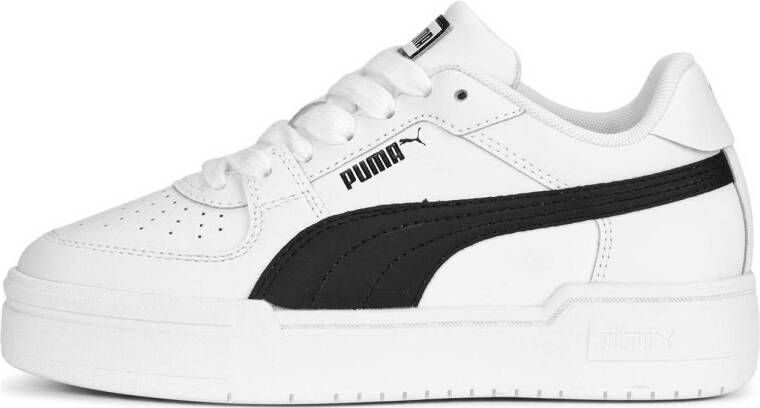 Puma California Pro sneakers wit zwart Imitatieleer Effen 35.5