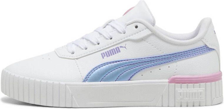 Puma Carina 2.0 Bouncy sky sneakers wit lila Jongens Meisjes Meerkleurig 35.5