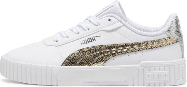Puma Carina 2.0 Metallic Shine sneakers wit zilver goud