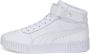 PUMA Carina 2.0 Mid hoge dames sneakers Wit Uitneembare zool - Thumbnail 2