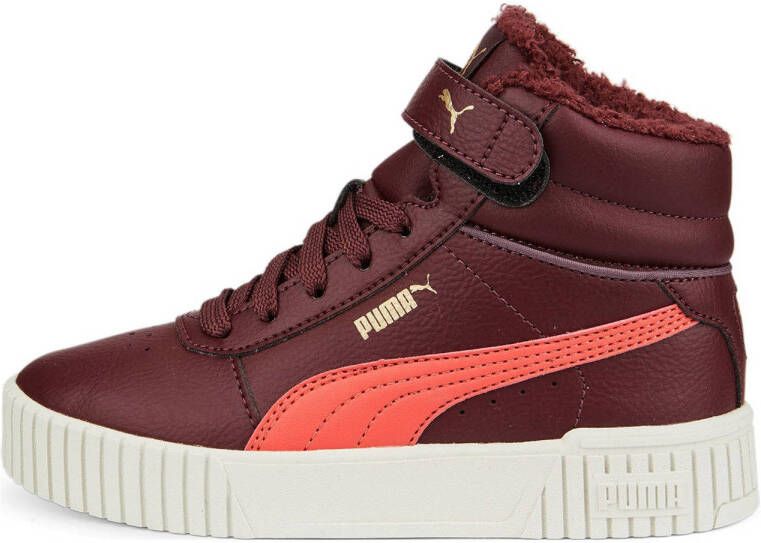 Puma carina 2.0 mid winter sneakers zwart kinderen