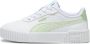 Puma Carina 2.0 sneakers wit lichtgroen Imitatieleer Effen 28 - Thumbnail 1