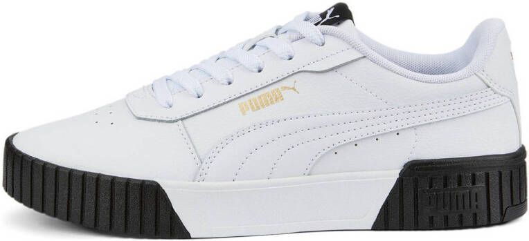 Puma Lage Sneakers 385849 Carina2.0 Wht Blk-4 Wit Dames